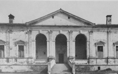 Proyecto de planos y fachadas para la Villa Gazoto en Bertesina, o para la Villa Valmarana en Vigardolo por Andrea Palladio