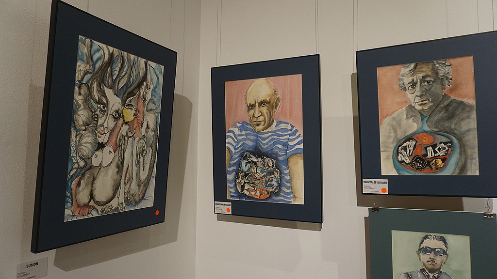 “40 años de dibujos y acuarelas”, la más reciente exposición en la Sala de Artes del CAE-P